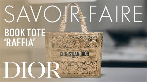 Raffia 'Dior Book Tote' Bag: Woven Wonders of Elegance